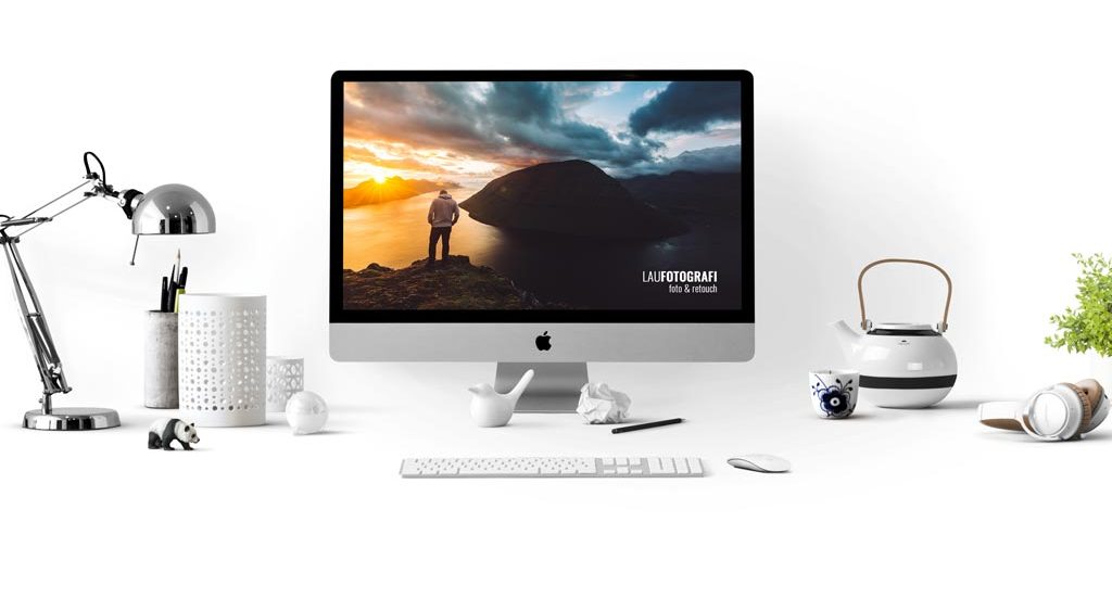 Monitor with photo Monitor med foto